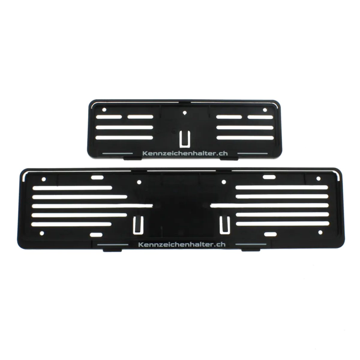 Kennzeichenhalter Dual Click — Produktansicht