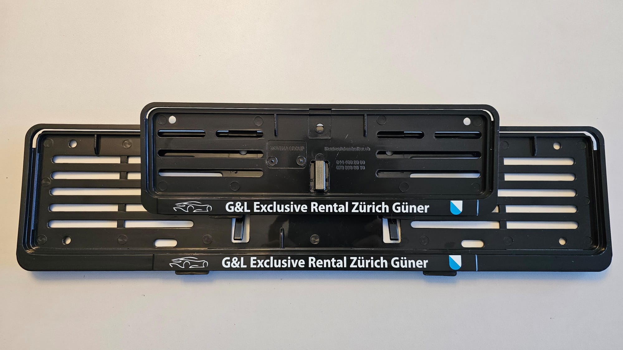 Kennzeichenhalter mit Beschriftung GL Exclusive